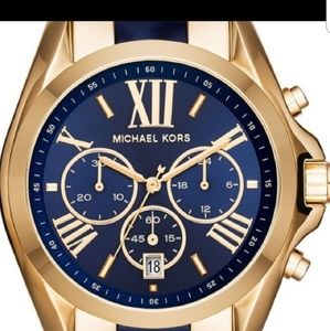 Michael Kors Bradshaw Chronograph Blue Dial Watch